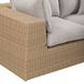 Cali Light Gray Fabric & Brown Wicker Modular Outdoor Small Sectional