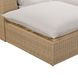 Cali Light Gray Fabric & Brown Wicker Modular Outdoor Small Sectional