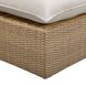 Cali Light Gray Fabric & Brown Wicker Modular Outdoor Small Sectional