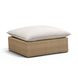 Cali Light Gray Fabric & Brown Wicker Modular Outdoor U-Chaise Sectional