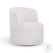 Massa Textured Beige Performance Fabric Swivel Accent Chair