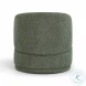 Massa Textured Green Performance Fabric Swivel Accent Chair