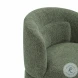 Massa Textured Green Performance Fabric Swivel Accent Chair