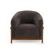 Piedmont Storm Grey Upcycled Chenille Accent Chair