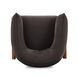 Piedmont Storm Grey Upcycled Chenille Accent Chair