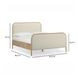 Hatia Natural Beige Basketweave Queen Panel Bed 