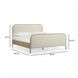 Hatia Natural Beige Basketweave King Panel Bed 