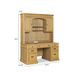 Winchester Natural Oak Credenza with Hutch