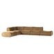 Zenith Latte Brown Velvet Modular Large L-Sectional