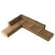 Zenith Latte Brown Velvet Modular Large L-Sectional