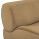Zenith Latte Brown Velvet Modular U-Sectional with LAF Chair