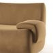 Zenith Latte Brown Velvet Modular Loveseat