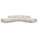 Zenith Cream Upcycled Fabric Modular Sectional