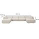 Zenith Cream Upcycled Fabric Modular U-Sectional