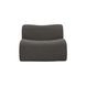 Zenith Charcoal Gray Upcycled Fabric Modular U-Sectional