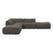 Zenith Charcoal Gray Upcycled Fabric Modular 5-Piece Sectional