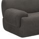 Zenith Charcoal Gray Upcycled Fabric Modular Large LAF Sectional