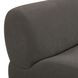 Zenith Charcoal Gray Upcycled Fabric Modular Large LAF Sectional