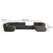 Zenith Charcoal Gray Upcycled Fabric Modular Large LAF Sectional
