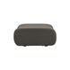 Zenith Charcoal Gray Upcycled Fabric Ottoman