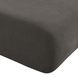 Zenith Charcoal Gray Upcycled Fabric Ottoman