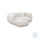 Arezza Stone White Basketweave Modular Small Sectional