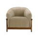 Piedmont Taupe Upcycled Chenille Accent Chair