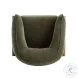 Piedmont Olive Green Upcycled Chenille Accent Chair