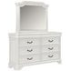 Lyndhurst Vintage White Rectangular Dresser Mirror