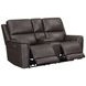 Easton Steamboat Brown Leather 76" Zero Gravity Power Reclining Loveseat with Console and USB Charging