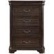 Lyndhurst Walnut 5 Drawer Chest