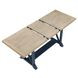 Darcy Beige and Midnight Blue 82" Extendable Rectangular Counter Height Table