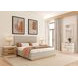 Portico Cuddle Natural and Sienna Queen Upholstered Panel Bedroom Set