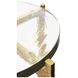 Ricky Gold Round Glass Top Side Table