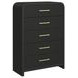 Woodridge Black 5 Drawer Chest