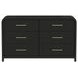 Woodridge Black 6 Drawer Dresser
