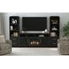 Woodridge Black 70" TV Stand with Fireplace Insert