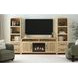 Woodridge Natural 70" TV Stand with Fireplace Insert