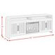 Woodridge Natural 82" TV Stand with Fireplace Insert