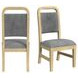 Woodridge Gray and Brown Upholstered Dining Side Chair Set of 2