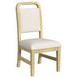 Woodridge White and Brown Upholstered Dining Side Chair Set of 2