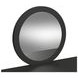 Woodridge Black Dressing Table and Round Mirror