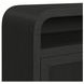 Woodridge Black 70" TV Stand with Fireplace Insert