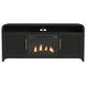 Woodridge Black 70" TV Stand with Fireplace Insert