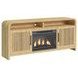 Woodridge Natural 70" TV Stand with Fireplace Insert