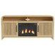 Woodridge Natural 70" TV Stand with Fireplace Insert
