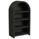 Woodridge Black Open Bookcase with 4 Shelves