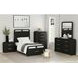Woodridge Black 2 Drawer Nightstand with USB Charging