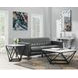 Conner Black And White Marble Top Square End Table