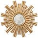 Rinaldo Gold Leaf Sunburst Round Wall Mirror